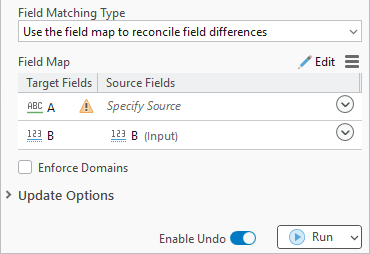 Append field map in Pro 3.7