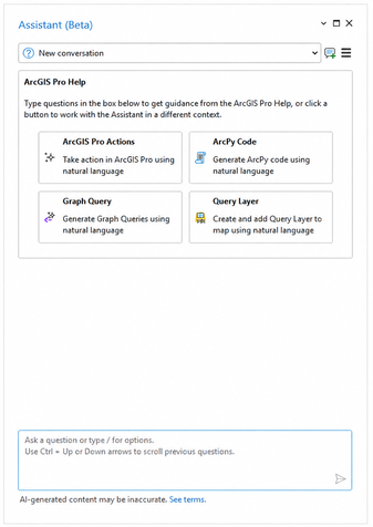 Панель ArcGIS Pro Assistant 3.7 beta в ArcGIS Pro