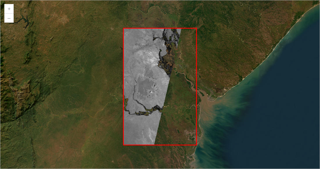 Порівняння знімків Sentinel-1 до та після підтоплення