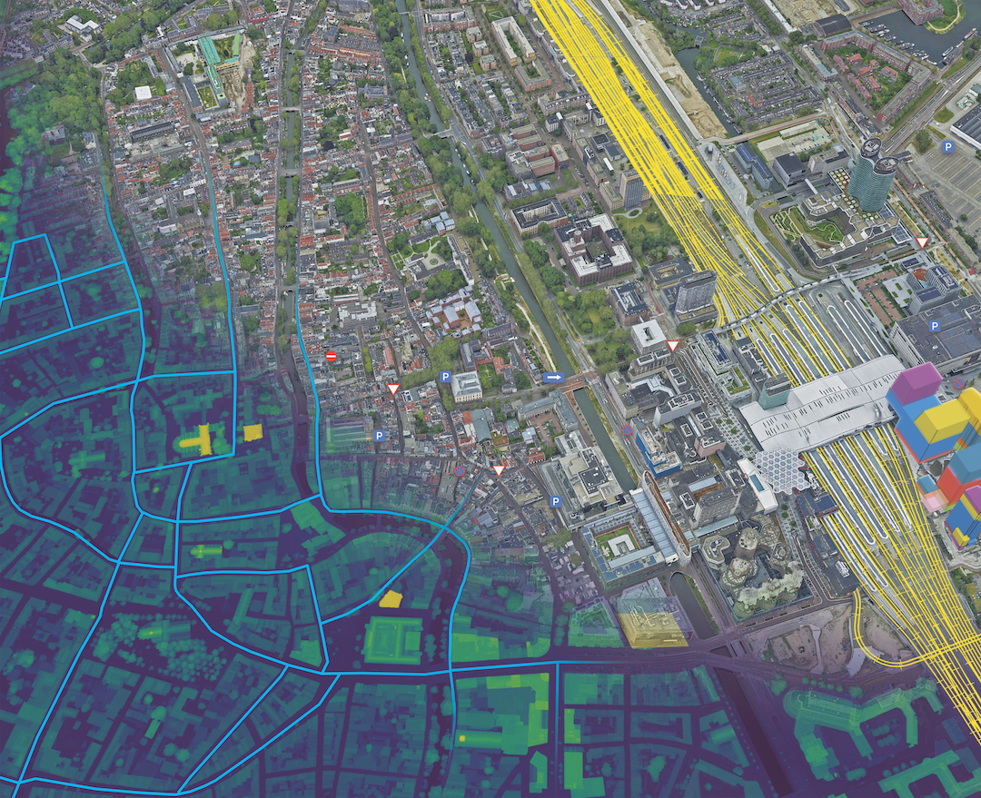 3D mesh of the city
